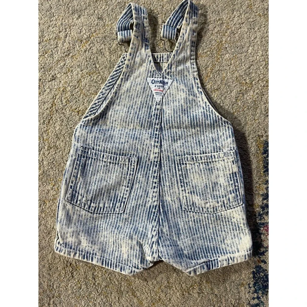 Vintage acid washed Oshkosh shortalls
